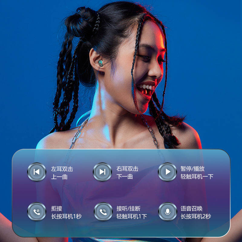 Picture of M27 Wireless Earbuds Tws Earphones 5.3 Handfree 9D Stereo Sports Gaming In-ear Earphones M27 Tws with Power Bank - Black