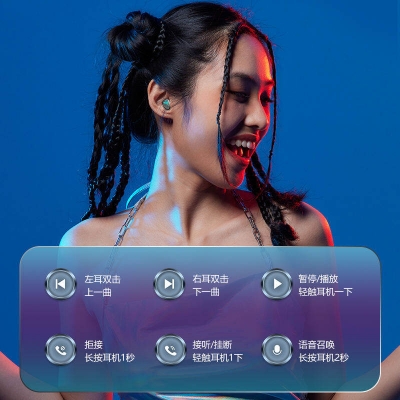 Picture of M27 Wireless Earbuds Tws Earphones 5.3 Handfree 9D Stereo Sports Gaming In-ear Earphones M27 Tws with Power Bank - Black