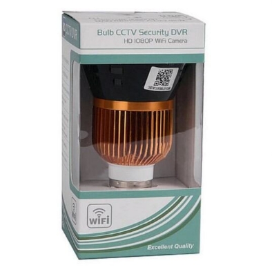 Picture of WIFI IP Bulb Camera with Night Vision and Motion Detection full hd 1080p 4k - Black
