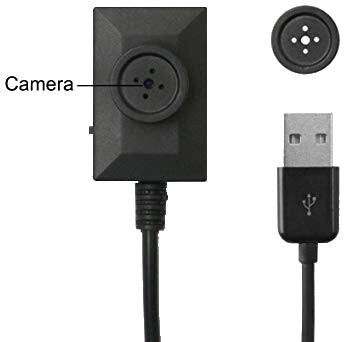 Picture of Wire Button Camera with USB Cable 5MP Black Video recording - Black