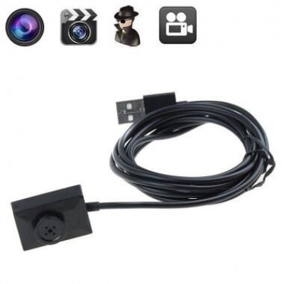 Picture of Wire Button Camera with USB Cable 5MP Black Video recording - Black