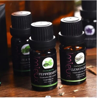 Picture of Essential Oils_ Water Soluble Essential Oils Set for Humidifier_ Diffusers and Home Premium Aromatherapy Oil Gift 6x10ML (Lavender_ Tea Plant_ Peppermint_ Sweet Orange_ Lemon Grass_ Eucalyptus) - Multicolor
