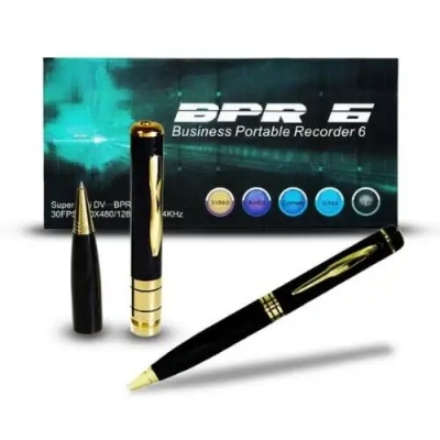Picture of BPR 6 Business  Recorder Pen Camera with voice - Black