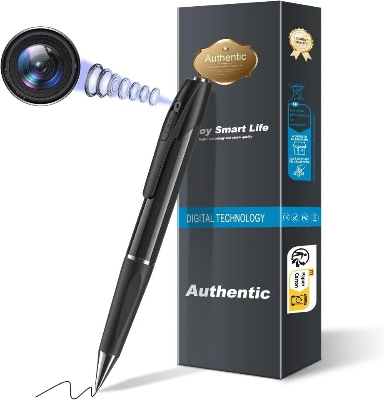 Picture of W8 Pen Camera 1080P Pocket Video Recorder Security Mini Body HD DVR cam - Black