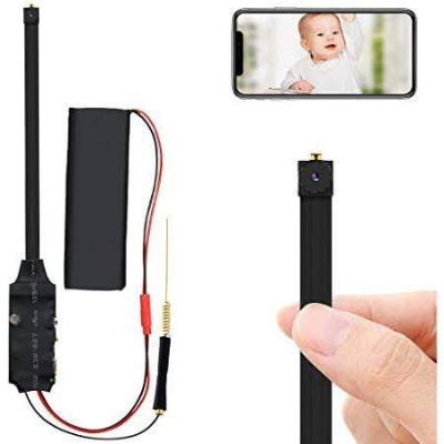 Picture of Full HD 1080P Wifi ip P2P Module Mini DV DVR Wireless IP Surveillance Security Ribbon Camera - Black (64GB)