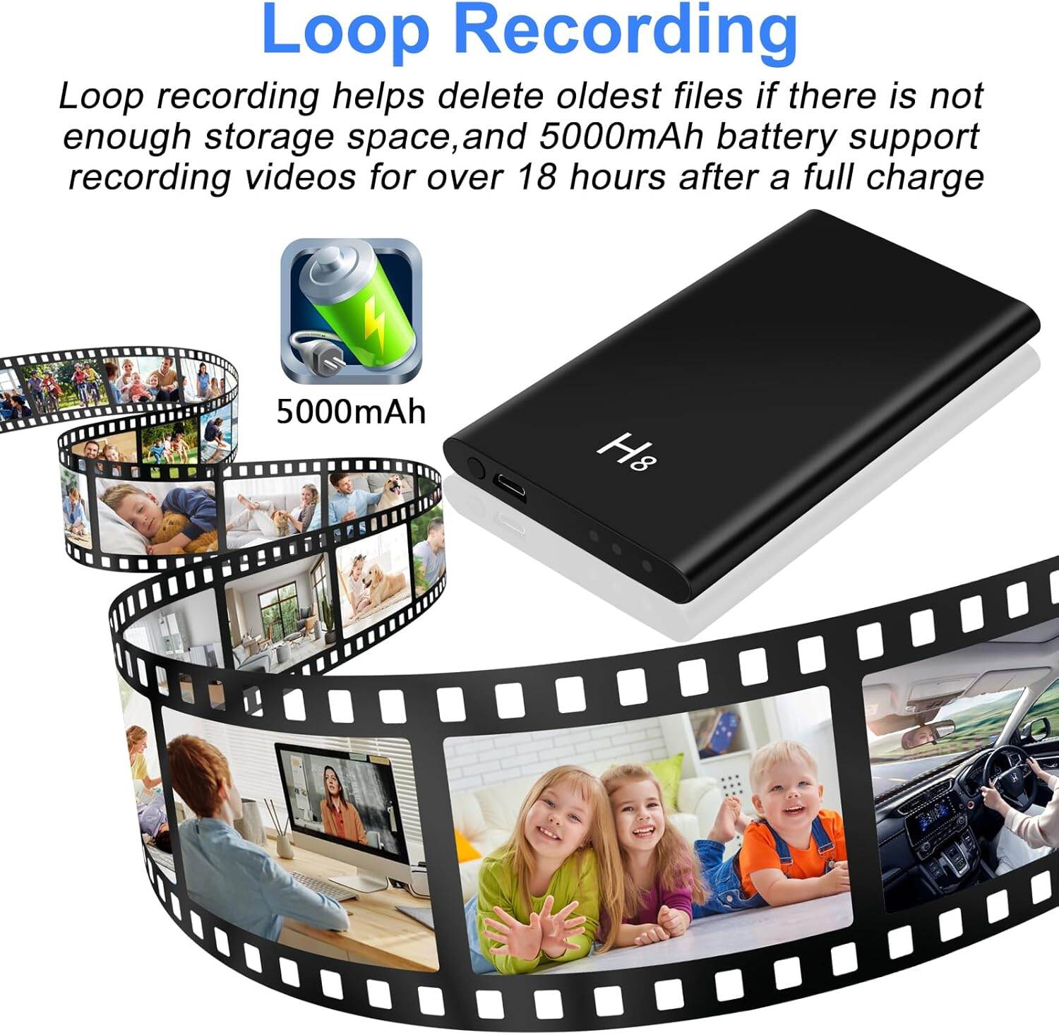 Picture of H8 Night Vision Power Bank WiFi HD Camera 