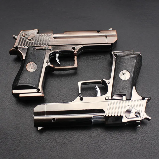 Picture of Large Metal Real Style Desert Eagle Windproof Gas Lighter 