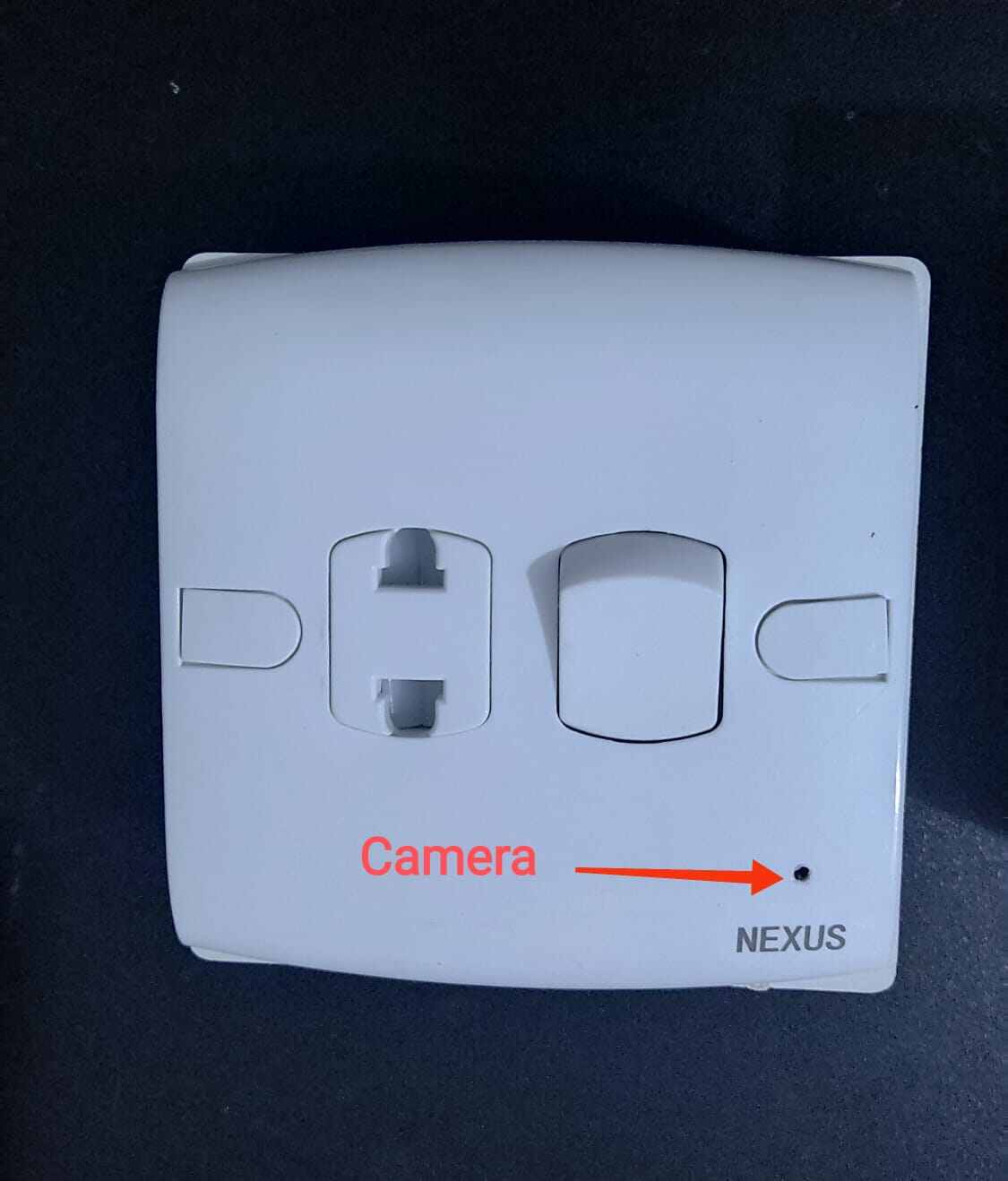 Picture of Socket Camera WiFi HD 1080P Pixels Camera DVR P2P with battery backuo and voice - White