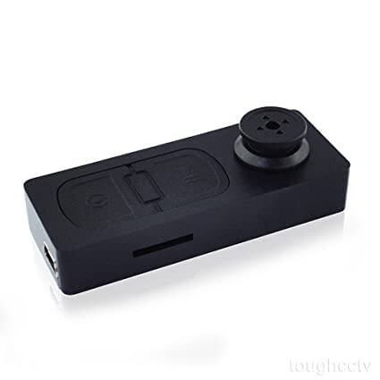Picture of Button Camera Mini HD Audio and Video Recorder 720p Cam in Button Shape Button Cameras with SD Card Slot Support - Black