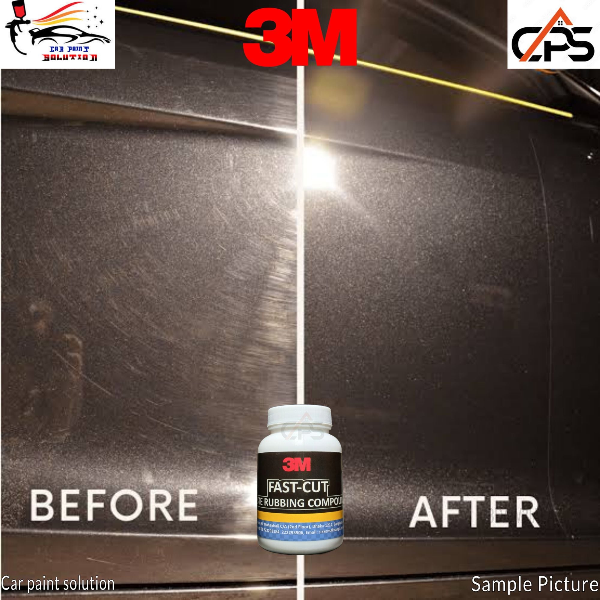 Picture of Unique Make - 3M Fast -Cat Paste Rabbing Compound/Cutting Polish/Car Polish/3M Polish/Polish - Car Accessories - Sustainable Option White