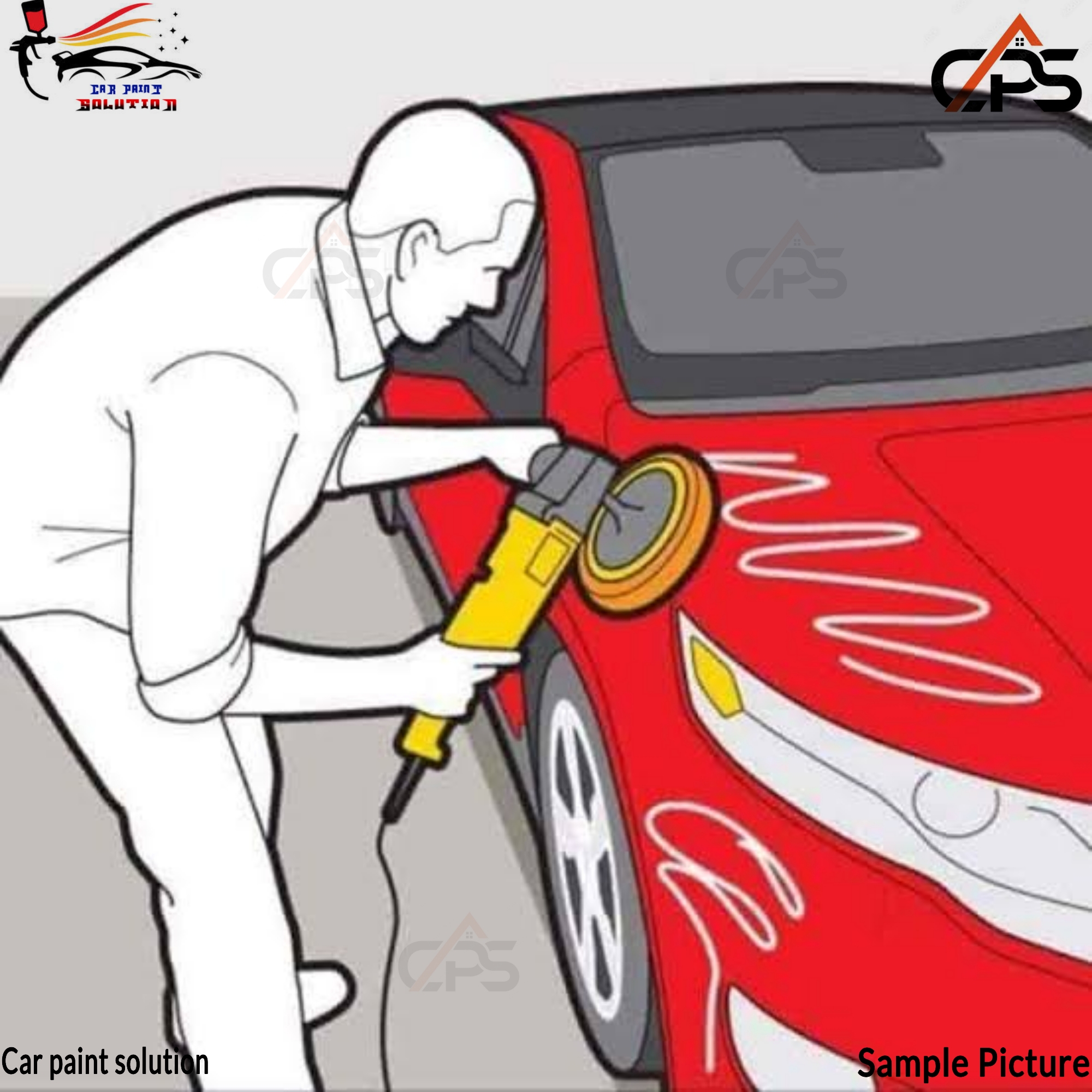 Picture of Polishing foam 6 inches-polishing foam-car polishing foam-foam for polishing - Great Value orange