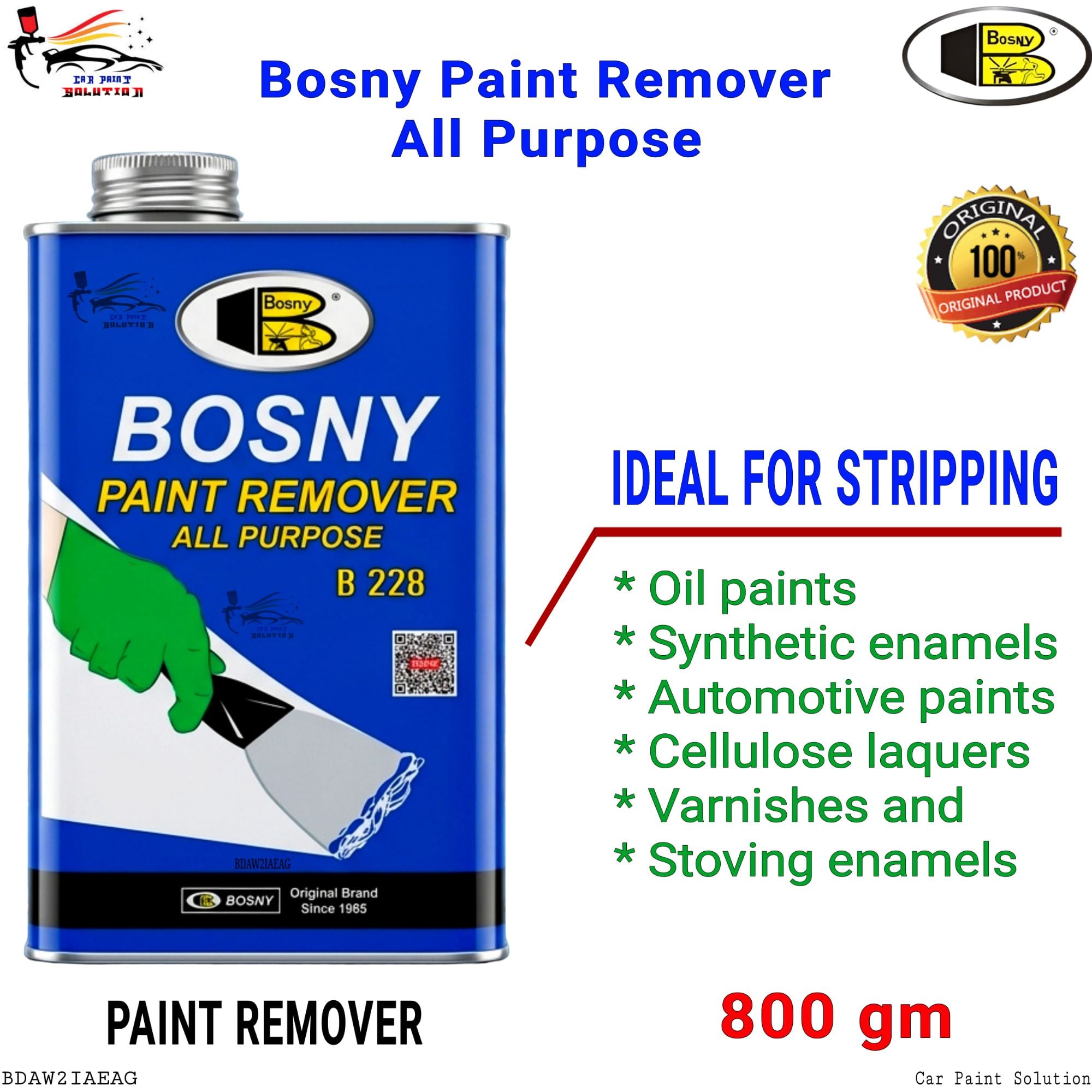 Picture of Bosny Paint Remover for All Purpose, Paint Remover