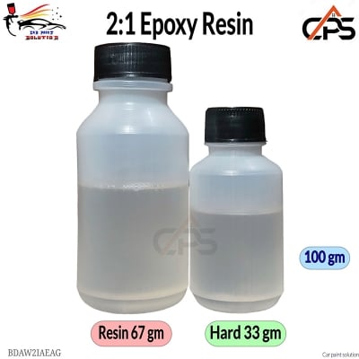 Picture of 2:1 Clear Epoxy Resin With Hardener - 100 gm, Epoxy Resin, Resin