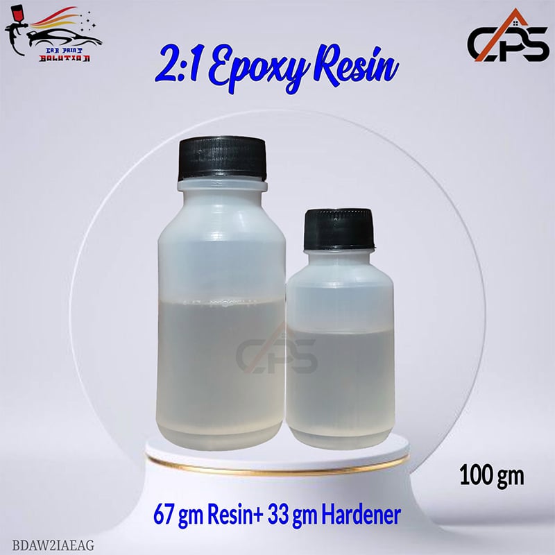 Picture of 2:1 Clear Epoxy Resin With Hardener - 100 gm, Epoxy Resin, Resin