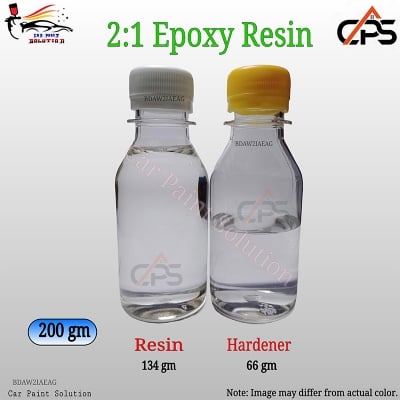 Picture of 2:1 Clear Epoxy Resin With Hardener - 200 gm, Epoxy Resin, Resin, 200 gm Epoxy Resin