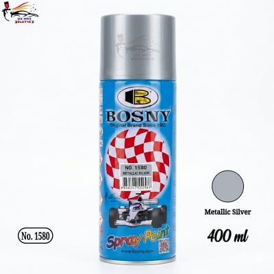 Picture of Bosny Spray Paint Metallic Silver for, Spray Paint, Metallic Silver, Silver Metallic, Paint