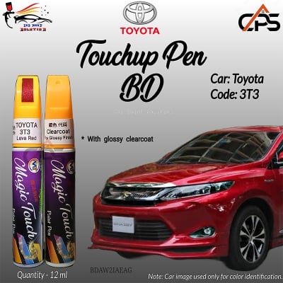 Picture of Toyota 3T3 Touchup Pen, Lava Red, Touchup Pen, Touchup Paint Pen, 3T3 Original Car Paint, Car Paint, Magic Touch Paint Pen, Scratch repair pen.