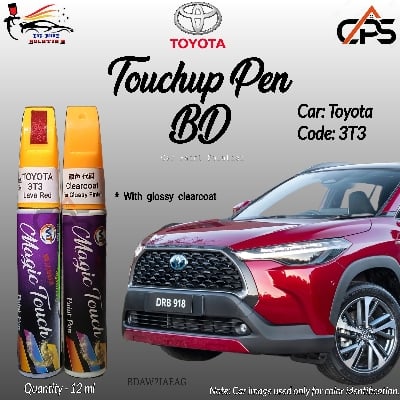 Picture of Toyota 3T3 Touchup Pen, Lava Red, Touchup Pen, Touchup Paint Pen, 3T3 Original Car Paint, Car Paint, Magic Touch Paint Pen, Scratch repair pen.