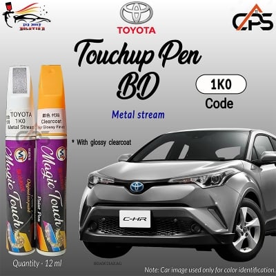 Picture of Toyota 1K0 Touchup Pen, Touchup Pen, Metal Stream, Touchup Paint Pen, Car Paint Scratch Remover Pen, 1K0