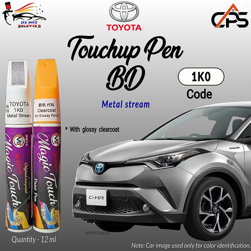 Picture of Toyota 1K0 Touchup Pen, Touchup Pen, Metal Stream, Touchup Paint Pen, Car Paint Scratch Remover Pen, 1K0
