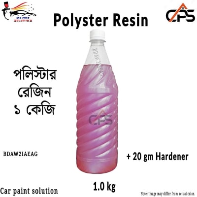 Picture of Adhesive, Polyester resin for flooring, Polyester adhesive resin, Polyester resin 1kg with 20 gm Hardener, Polyester resin, Resin Pink