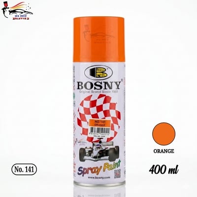 Picture of Bosny spray paint orange color for car and motorcycle, Aerosol Spray Paint (400 ml, Orange color), Bosny spray paint, Bosny Orange, Spray paint, Paint, Bosny,  Orange color, Bosny 141