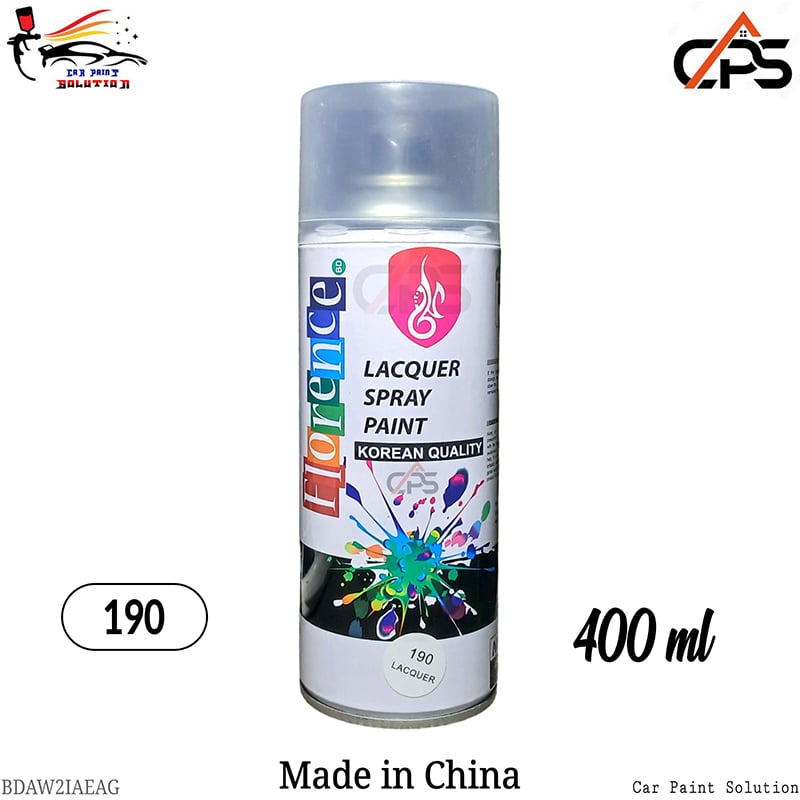 Picture of Florence 190 lacquer spray for painting, Clearcoat
