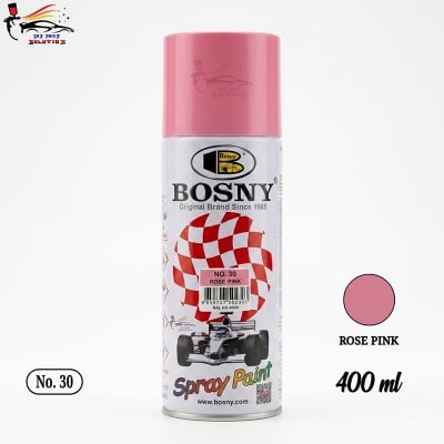 Picture of Bosny spray paint Rose Pink color for car and motorcycle, Aerosol Spray Paint, Bosny spray paint, Bosny Rose Pink, Spray paint, Paint, Bosny, Pink, Pink color, Rose ponk color, Bosny 30