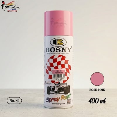 Picture of Bosny spray paint Rose Pink color for car and motorcycle, Aerosol Spray Paint, Bosny spray paint, Bosny Rose Pink, Spray paint, Paint, Bosny, Pink, Pink color, Rose ponk color, Bosny 30