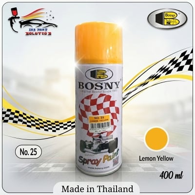 Picture of Bosny spray paint lemon yellow color for painting, Aerosol Spray Paint, Bosny spray paint, Bosny Lemon Yellow, Spray paint, Paint, Bosny, Lemon Yellow Color, Yellow, Lemon Yellow Color, Bosny 25