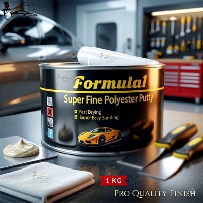 Picture of Polyester putty for car painting, Polyester putty 1kg, Polyester putty, Hardener pudding, Pudding, Putty