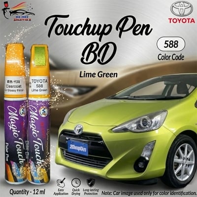 Picture of Toyota 588 Touchup Pen, Touchup Pen, Touchup Paint Pen, Car Paint Scratch Remover Pen, 588, Car Paint, Lime green