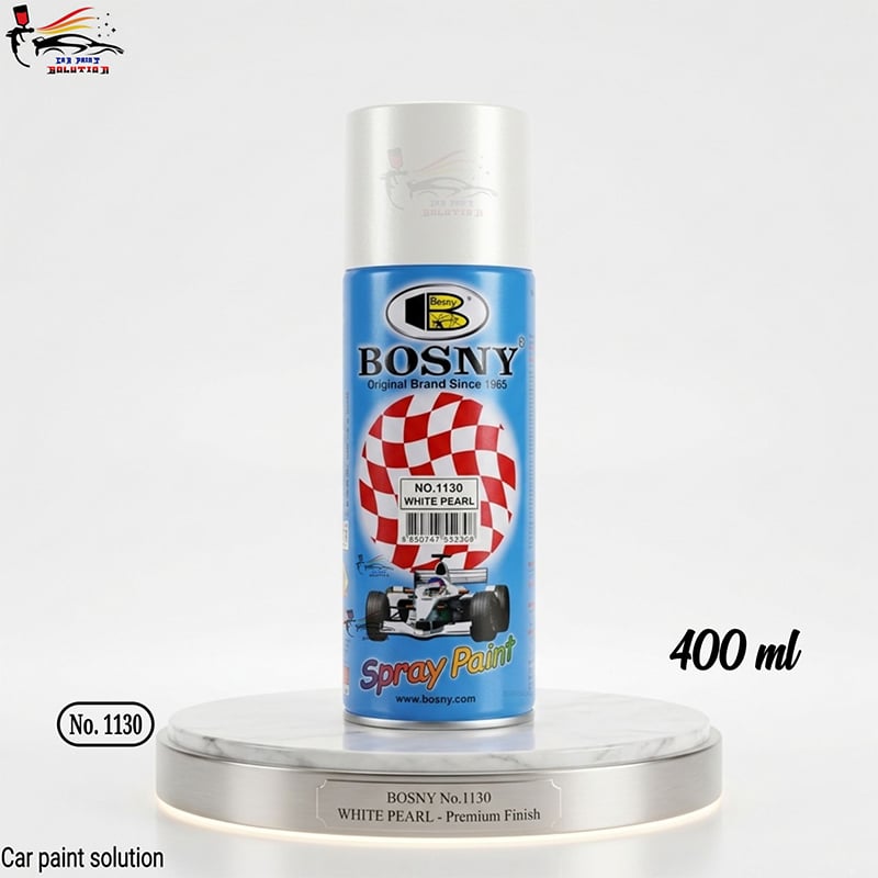 Picture of Bosny spray paint for painting, White pearl color, Bosny white pearl spray, White Pearl color, Bosny spray paint, Bosny 1130