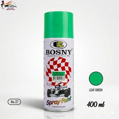 Picture of Bosny spray paint for painting, Green color spray, Bosny leaf green spray, Leaf green, Bosny spray paint, Bosny 27