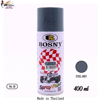 Picture of Bosny spray paint for Painting, Steel grey color, Bosny Steel grey spray, Steel grey color, Bosny spray paint, Bosny 10, Grey color
