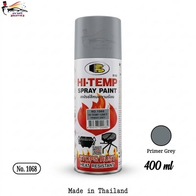 Picture of BOSNY Hi-Heat Resistant 1200°F Aerosol Spray Primer, Bosny spray primer, Bosny heatproof primer, Spray paint, Paint, Bosny Grey