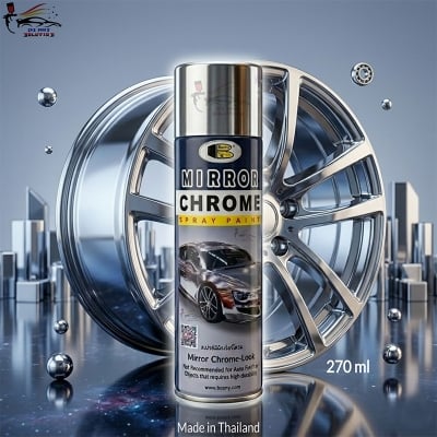 Picture of Bosny Original Mirror chrome spray paint, Bosny Mirror chrome spray paint, Mirror chrome spray paint, Mirror chrome spray, Mirror chrome, Chrome spray, Bosny, Spray paint, Paint