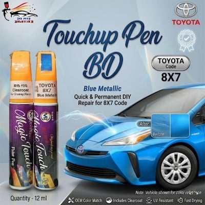 Picture of Toyota 8X7 Touchup Pen, Touchup Pen, Touchup Paint Pen, Car Paint Scratch Remover Pen, 8X7, Car Paint, Blue metallic