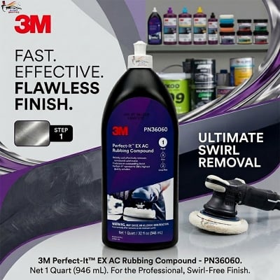 Picture of 3M Perfect-it EX AC Rubbing Compound, 3M PN36060, 3M Step1 polish, 3M polish, Car polish, Polish, 3M