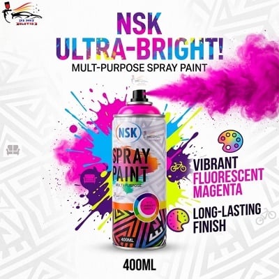 Picture of NSK Fluorescent Magenta Color Spray Paint for car, Fluorescent Magenta Color spray paint, Magenta Color spray paint, Magenta Color, Spray, Paint