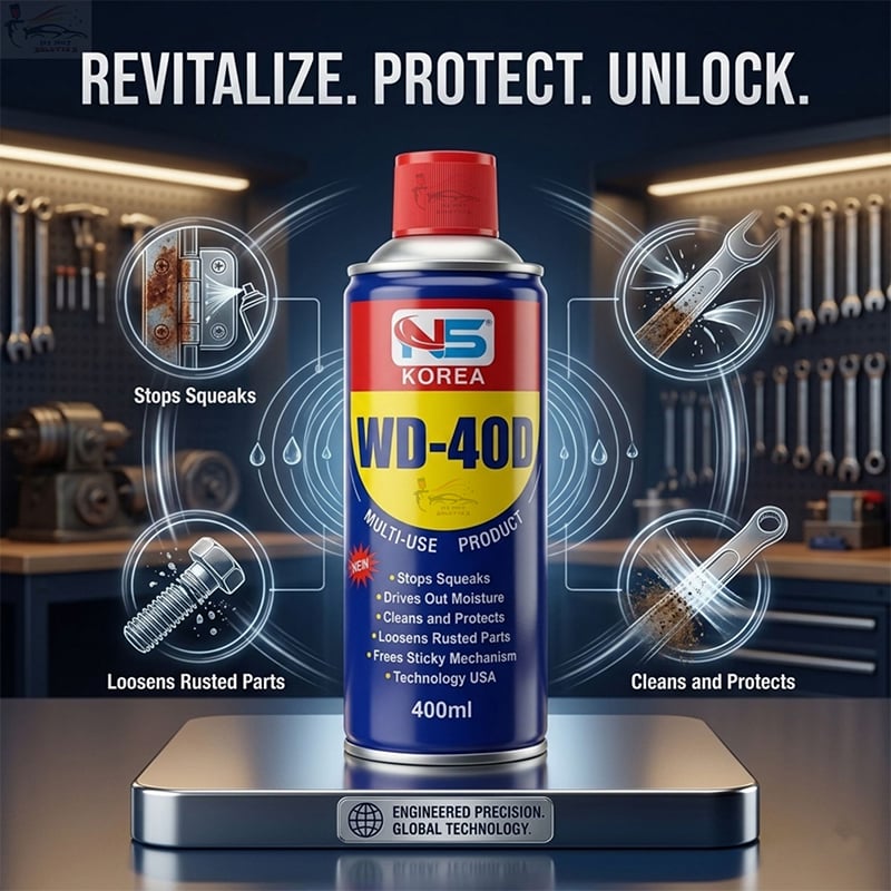 Picture of NS Korea WD-40D, NS Korea WD-40D Anti Rust Spray 400 ml, Anti Rust Spray,