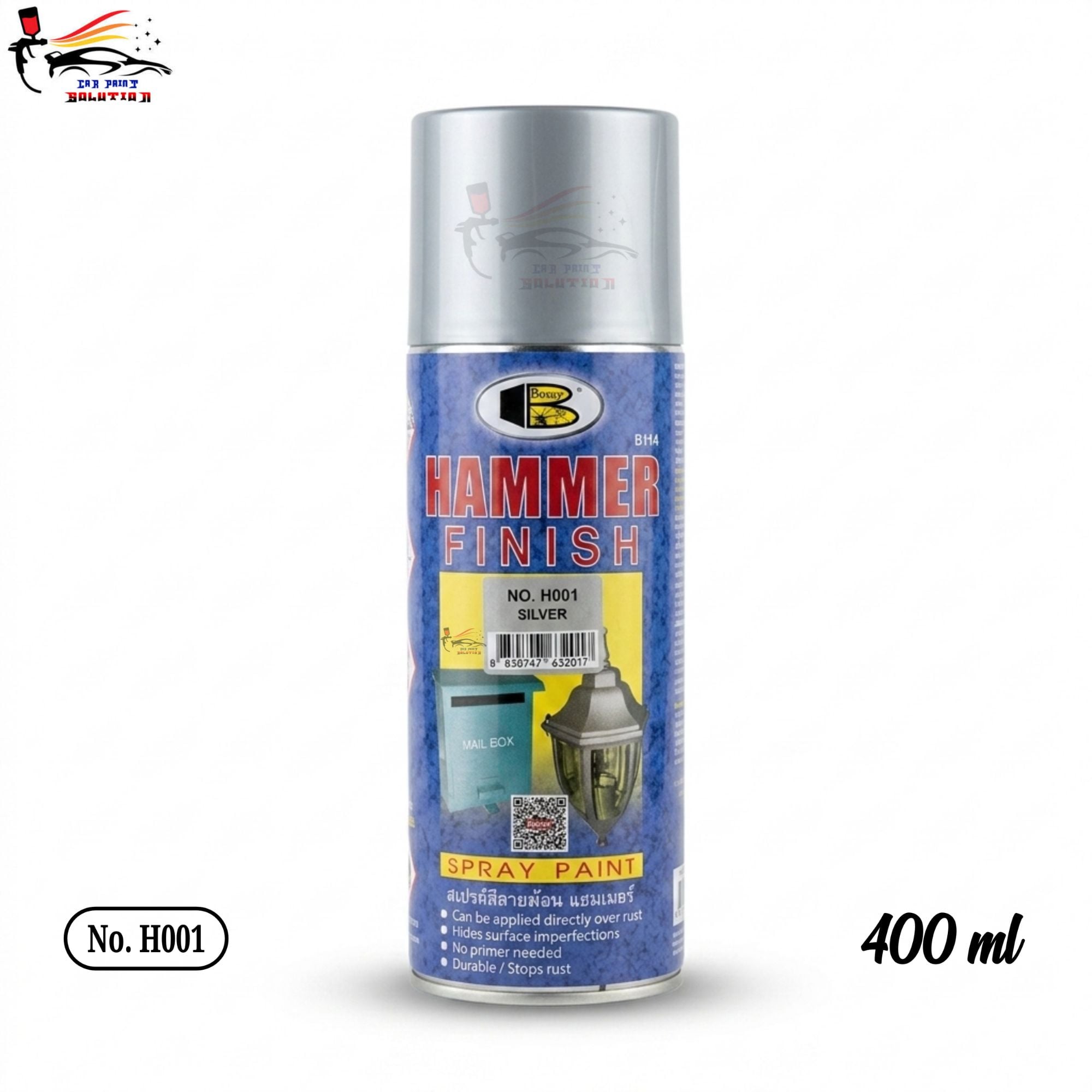 Picture of Bosny Hammer Finish Spray Paint For Painting, Bosny Green/Blue/Silver/Black Hammer Finish Spray Paint, Bosny Hammer Finish, Spray Paint, Paint, Bosny,  Hammer Finish Color, Bosny H001, H002, H003/H004/H005