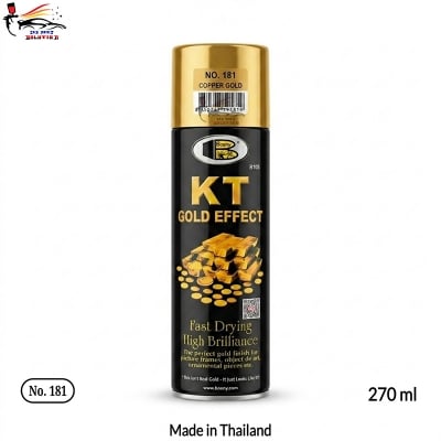 Picture of Bosny KT Gold Effect Spray paint, Bosny 181 KT Gold Effect Spray Paint, Bossy KT Gold Effect 181 Copper Gold Spray Paint, Bosny KT Gold Spray paint, Bosny, KT Gold, Spray Paint, Paint