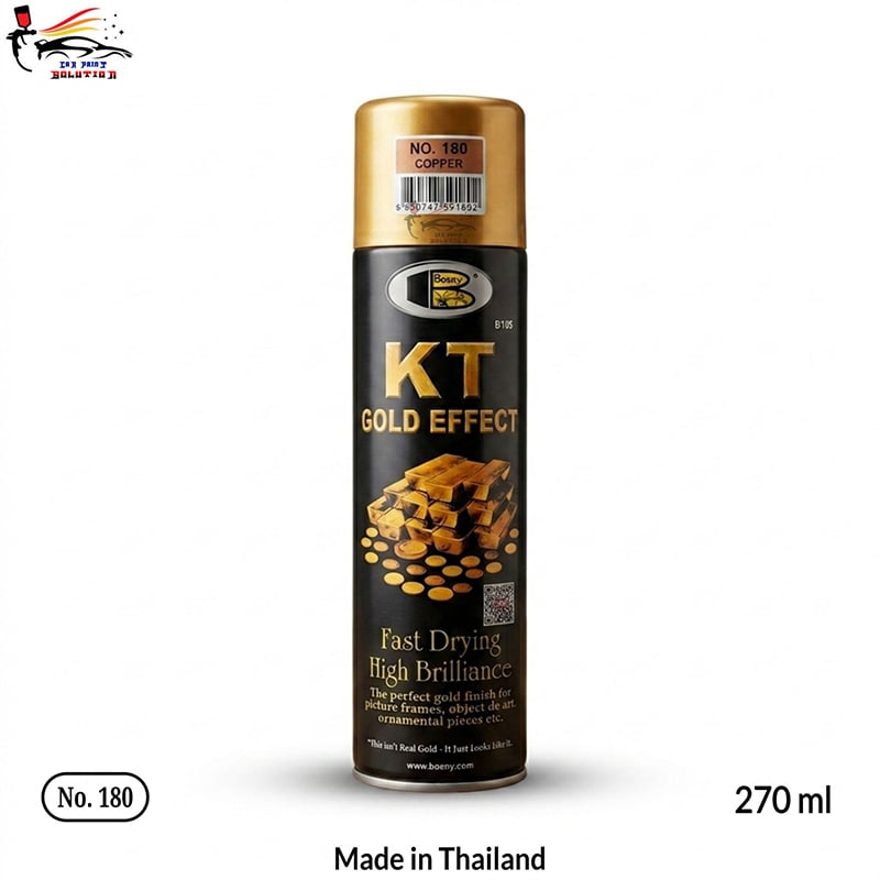 Picture of Bosny KT Gold Effect Spray paint, Bosny 180 KT Gold Effect Spray Paint, Bossy KT Gold Effect 180 Copper Spray Paint, Bosny KT Gold Spray paint, Bosny, KT Gold, Spray Paint, Paint, KT 180