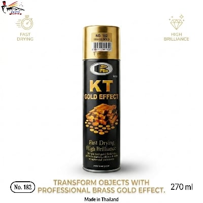 Picture of Bosny KT Gold Effect Spray paint, Bosny 182 KT Gold Effect Spray Paint, Bossy KT Gold Effect 182 Brass Gold Spray Paint, Bosny KT Gold Spray paint, Bosny, KT Gold, Spray Paint, Paint
