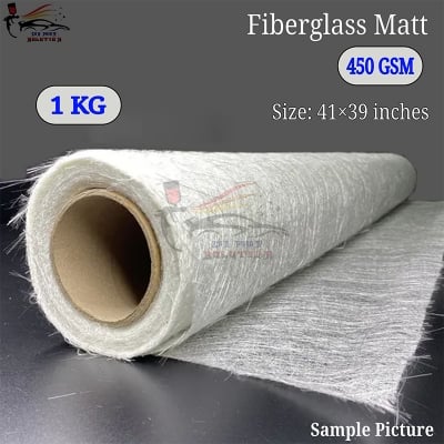 Picture of Chopped Fiberglass mat 450 GSM 1 kg, Fiberglass, Fiberglass for resin works.