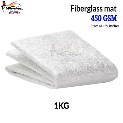 Picture of Chopped Fiberglass mat 450 GSM 1 kg, Fiberglass, Fiberglass for resin works.