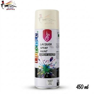 Picture of Florence Spray Paint Matt White Color, Florence 1007 Matt White Spray Paint, Florence 1007, Spray Paint, Florence, Matt White Color Spray Paint, Paint