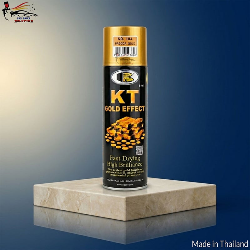 Picture of Bosny KT Gold Effect Spray paint, Bossy KT Gold Effect 184 Pagoda Gold Spray Paint, Bosny KT Gold Spray paint, Bosny, KT Gold, Spray Paint, Paint