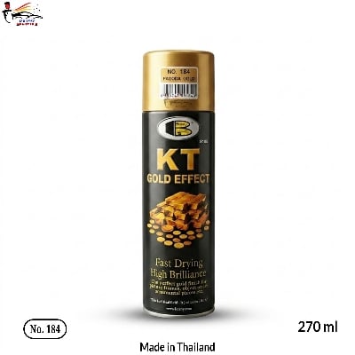 Picture of Bosny KT Gold Effect Spray paint, Bossy KT Gold Effect 184 Pagoda Gold Spray Paint, Bosny KT Gold Spray paint, Bosny, KT Gold, Spray Paint, Paint